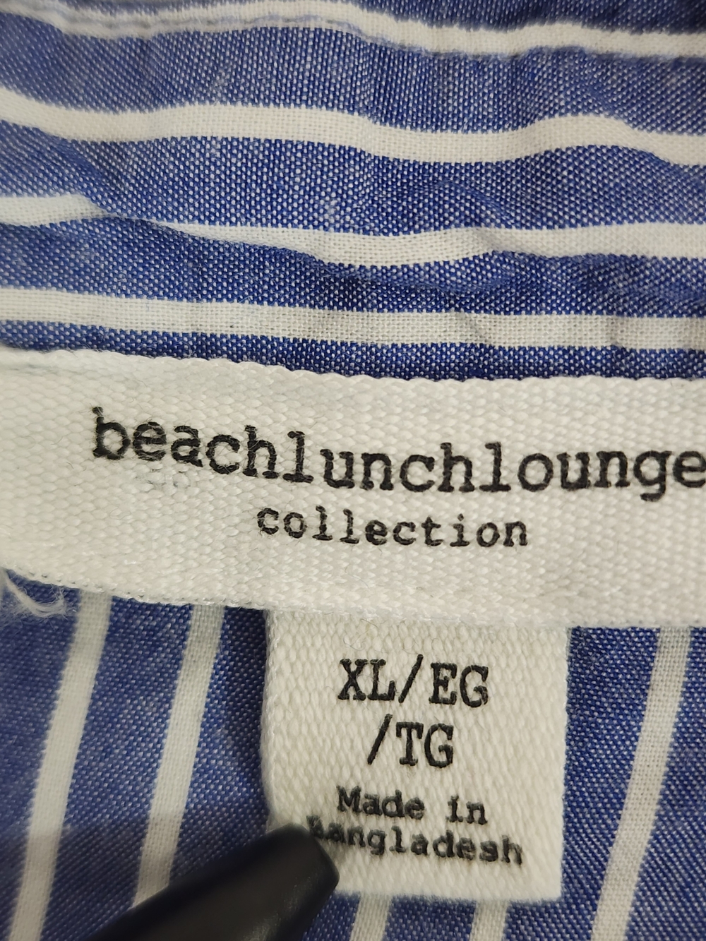 beachlunchlounge Blue and White Striped Button-Down Shirt - Picture 5 of 7
